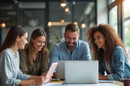Coach en employabilité guidant un client vers ses objectifs professionnels