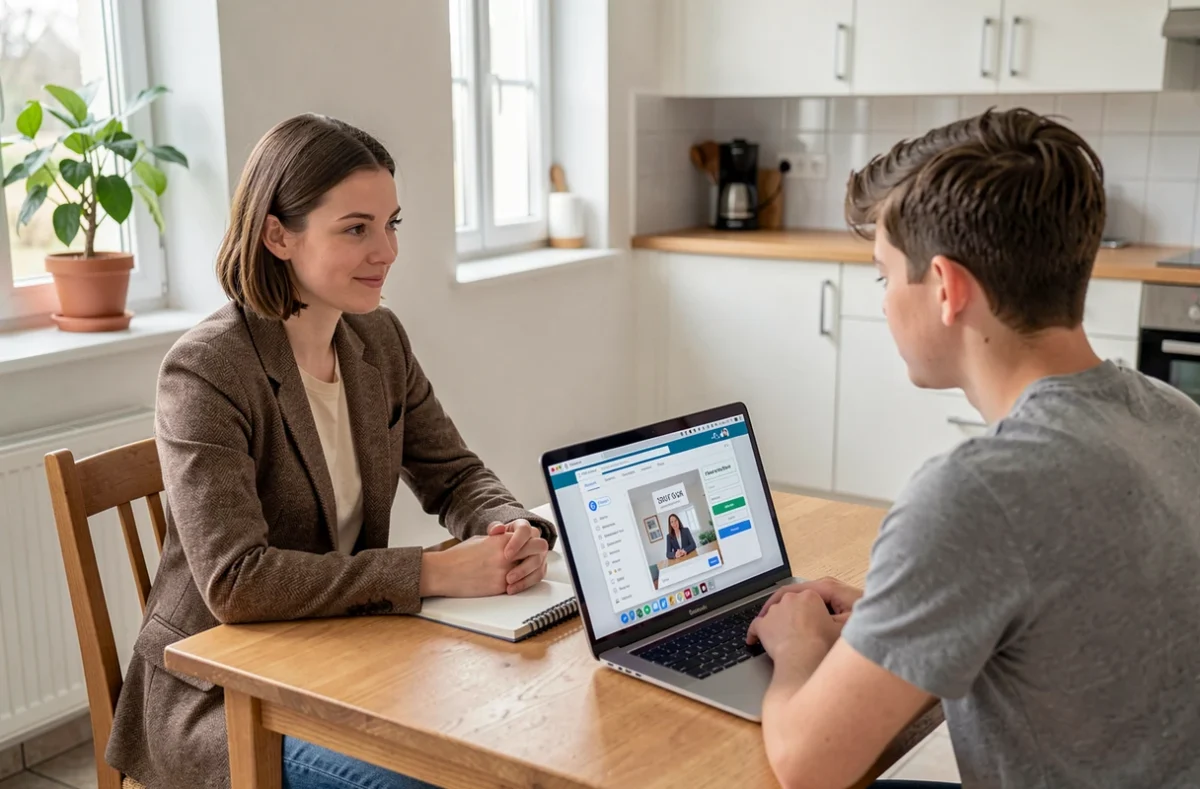 Une tutrice utilisant la plateforme Superprof pour donner un cours particulier à domicile dans le Val-de-Marne
